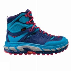 Hoka One One Womens Tor Ultra Hi WP Shoe Blue Jewel / Medieval Blue